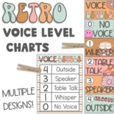 Retro Voice Level Charts / Voice Levels / Retro Classroom Decor