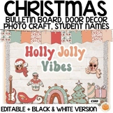 Retro Winter Holidays Bulletin Board & Classroom Door Deco