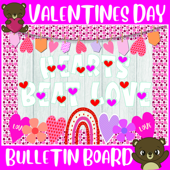 Preview of Retro valentines day bulletin board,february bulletin board kit,Kindness Theme