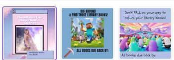 Preview of Return Your Library Books- End of Year Posters