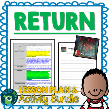 Preview of Return by Aaron Becker Lesson Plan and Activities