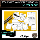 Return from winter break packet-no prep print and go