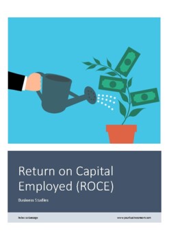 Preview of Return on Capital Employed (ROCE) for Business Studies. Case Study Questions