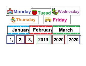 Preview of Reusable 10-Year Calendar 2019-2029 Monday-Friday