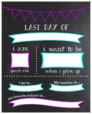 Reusable Last Day of School Poster Photo Prop Customizable