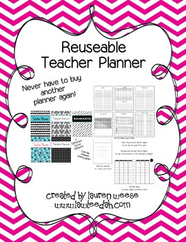 Reusable Teacher Planner