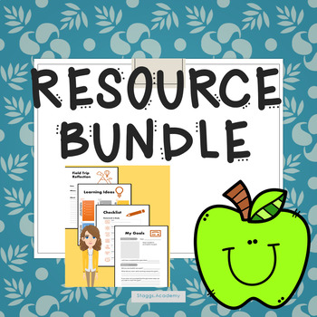 Preview of Reusable Worksheet Bundle | Homeschool Yearly Journal Pages