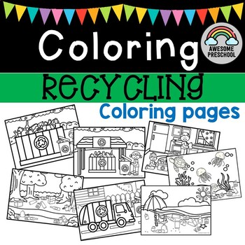 Preview of Reuse Reduce Recycle Coloring Pages