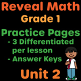 Reveal Math Grade 1 Unit 2 Practice Pages | 1st Grade Resource