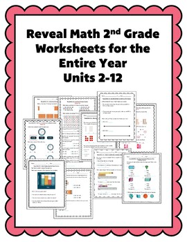 Reveal Math Practice - 2nd Grade Worksheets For Entire Year Bundle!