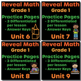 Reveal Math Units 6-9 BUNDLE Grade 1 Practice Pages | 1st Grade