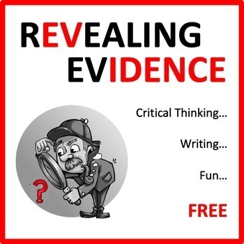 Preview of Revealing Evidence Freebie - an ELA game for critical thinking