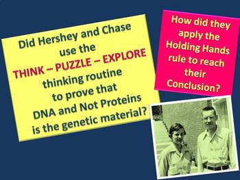 Preview of Revealing the nature of the genetic material. Think - Puzzle - Explore