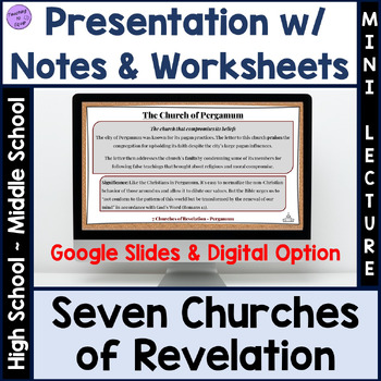 Preview of Bible Lesson Revelation 7 Churches Lecture Presentation