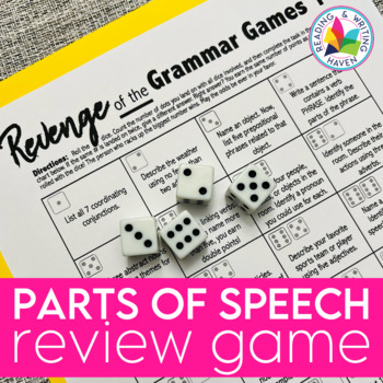 Preview of Parts of Speech Grammar Review Game | Learning Station Activity | ELA Test Prep