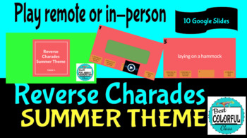 Preview of Reverse Charades Summer theme Game 1