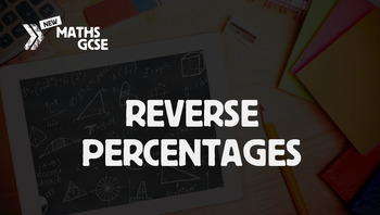reverse percentages homework