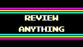 Preview of Review Anything Interactive Digital Board Game - Retro Video Game Theme