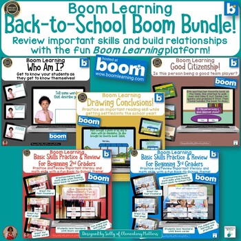 Preview of Review Basic Skills and Develop Relationships: Back to School Boom Bundle