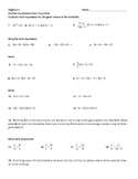 Review Equations 