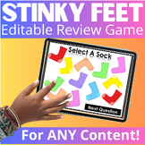 Review Game Editable Template - Stinky Feet