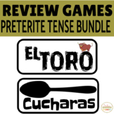 Review Game Pack Spanish PRETERITE TENSE MEGA BUNDLE