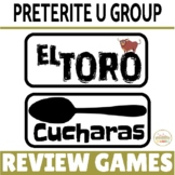 Review Game Pack for Spanish Preterite Tense "U Group" Verbs