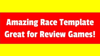 Preview of Review Game Template Editable