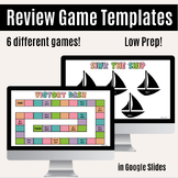 Review Game Templates - Google Slides | Test Review | Stat