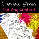 Review Games for Any Subject
