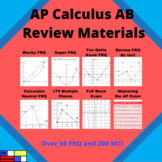 AP Calculus AB Review FRQ and MC Materials Bundle!