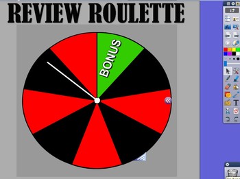 Preview of Promethean Board Review Roulette Game