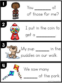 Review Sentence Cards by The Pedagogical Pickle | TPT