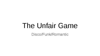 Preview of Review: The Unfair Game