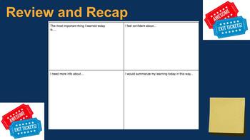 Preview of Review and Recap Exit Ticket
