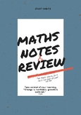 Review and Revision Notes Template Booklet - Mathematics