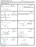 Review circuit on Angle Relationships. Good SAT / ACT practice.