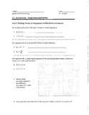 Review for Arithmetic Sequences and Series