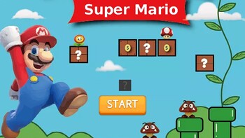 Preview of Review game, Powerpoint game, Super Mario, Ice-breaker, warm-up game