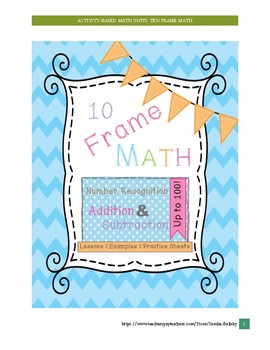 Preview of Ten frame math : Developing mathematical reasoning, adding and subtracting
