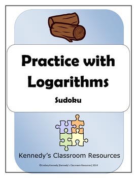 Preview of Review of Logarithms - Sudoku Puzzle