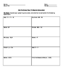 Get to Know your Inspire Calculator worksheet