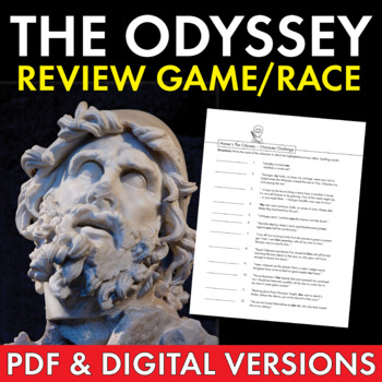 Preview of The Odyssey Review Game, Fun Review Activity for Homer's Poem PDF & Google Drive