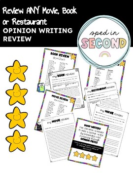 Preview of Opinion Writing Review - ANY Movie, Book or Restaurant
