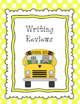 Preview of Writing Reviews Unit!