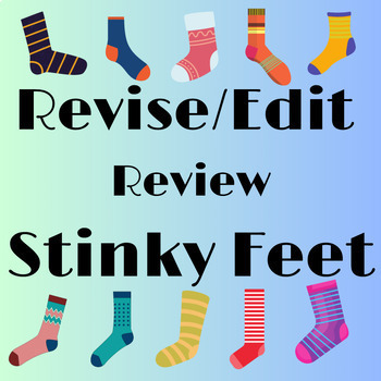Preview of Revise/Edit Stinky Feet Game | RLA STAAR Review Game | Grammar