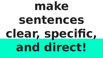 Preview of Revise Sentences for Clarity and Directness (featuring a Persuasive Essay)