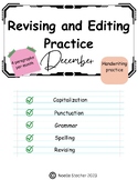 Revise and Edit Paragraph Practice **December**