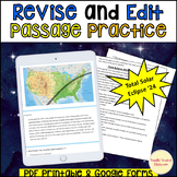 Revise and Edit Passage Google Forms Exit Ticket quick che