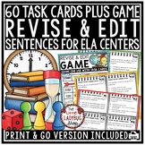 Revise and Edit Sentences Task Card Test Prep ELA Revising